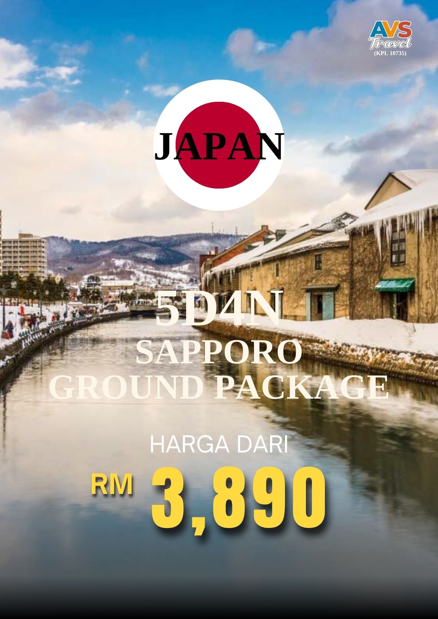 5D4N Sapporo Ground package